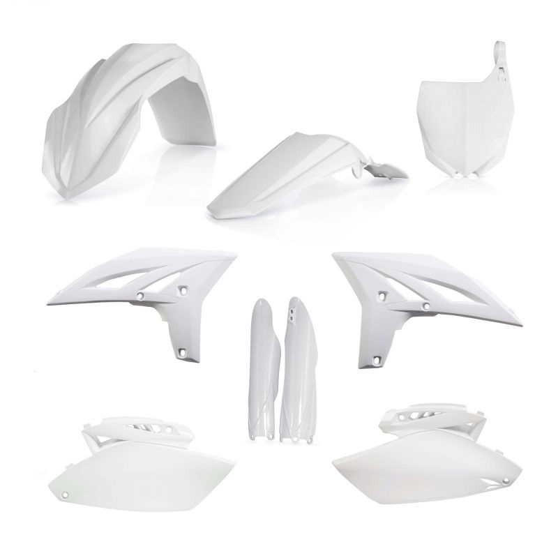 0013983.030 FULL PLASTIC KIT PER YAMAHA 030 - Bianco YAMAHA YZ 250 F 2010-2013 Acerbis