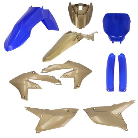 0025468.252 FULL PLASTIC KIT PER YAMAHA 252 - Blu/Oro YAMAHA YZ 450 F 2023-2024 Acerbis