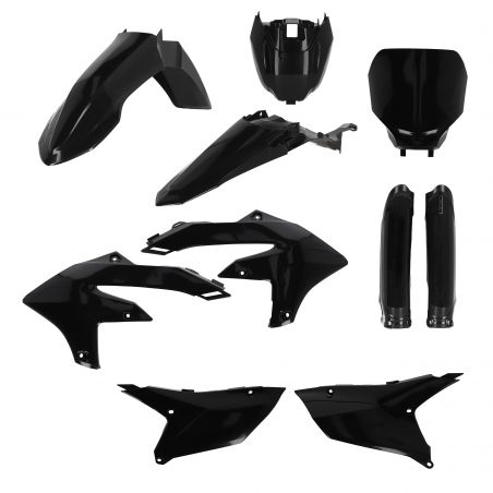 0025468.090 FULL PLASTIC KIT PER YAMAHA 090 - Nero YAMAHA YZ 250 F 2024 Acerbis