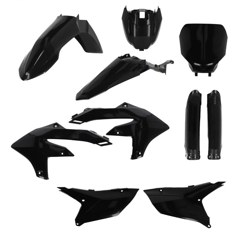 0025468.090 FULL PLASTIC KIT PER YAMAHA 090 - Nero YAMAHA YZ 450 FX 2023-2024 Acerbis
