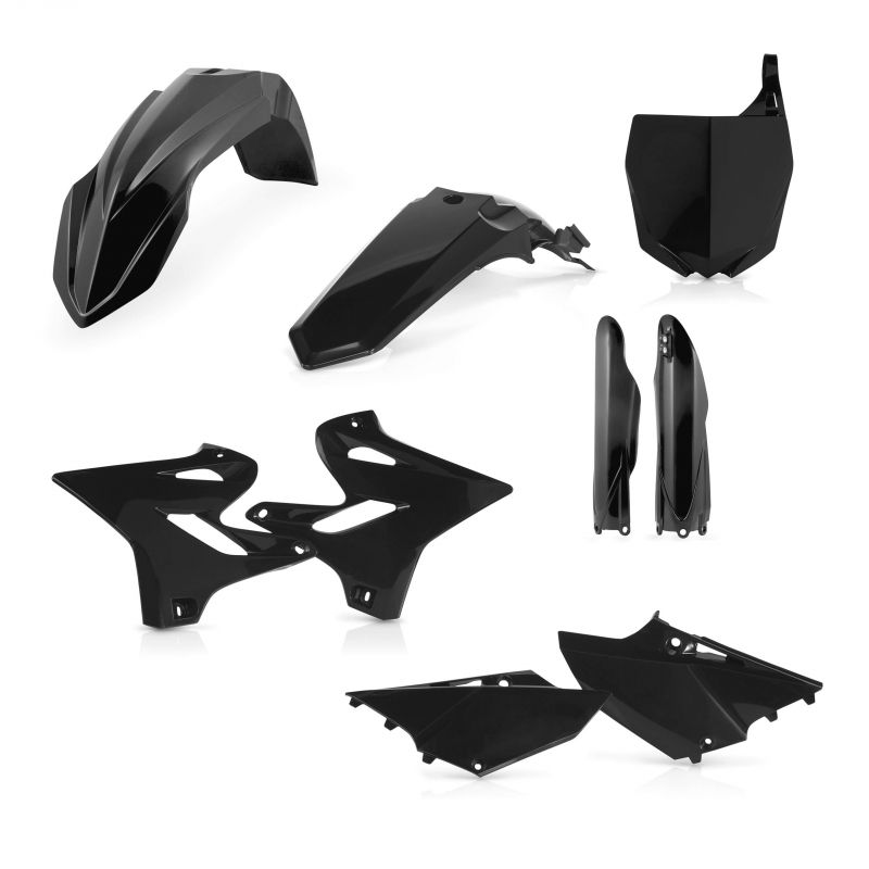 0023085.090 FULL PLASTIC KIT PER YAMAHA 090 - Nero YAMAHA WR 250 2T 2018 Acerbis