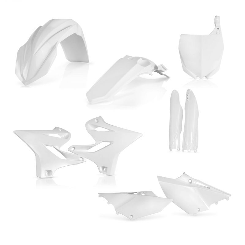 0023085.030 FULL PLASTIC KIT PER YAMAHA 030 - Bianco YAMAHA WR 250 2T 2018 Acerbis