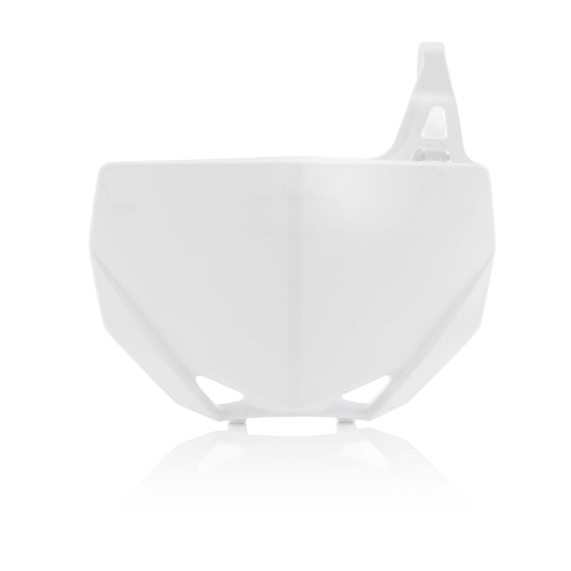 0023528.030 TABELLA PORTANUMERO ANTERIORE 030 - Bianco YAMAHA YZ 65 2018-2024 Acerbis