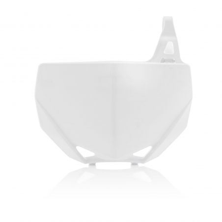 0023528.030 TABELLA PORTANUMERO ANTERIORE 030 - Bianco YAMAHA YZ 65 2018-2024 Acerbis