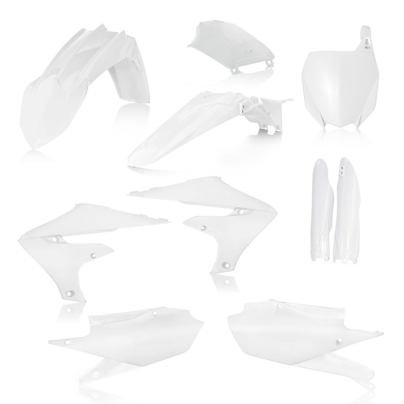 0023631.030 FULL PLASTIC KIT PER YAMAHA 030 - Bianco YAMAHA YZ 250 FX 2019-2024 Acerbis