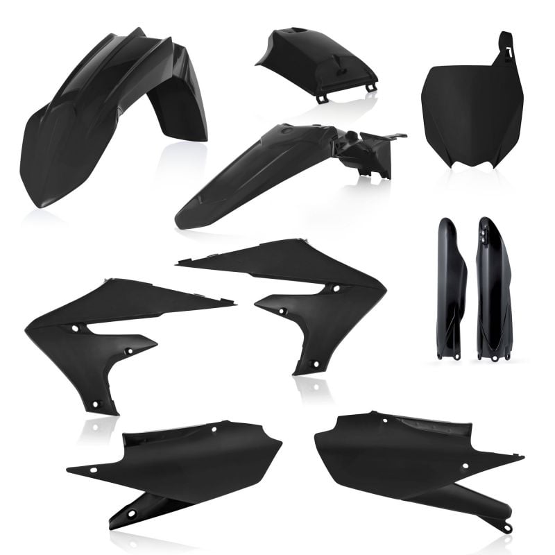 0023631.090 FULL PLASTIC KIT PER YAMAHA 090 - Nero YAMAHA YZ 250 FX 2019-2024 Acerbis