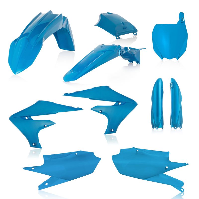 0023631.041 FULL PLASTIC KIT PER YAMAHA 041 - Azzurro YAMAHA YZ 450 F 2018-2022 Acerbis