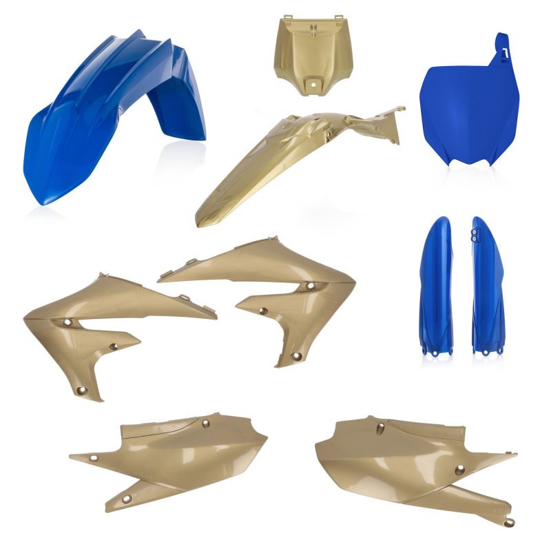 0023631.252 FULL PLASTIC KIT PER YAMAHA 252 - Blu/Oro YAMAHA YZ 250 F 2019-2023 Acerbis