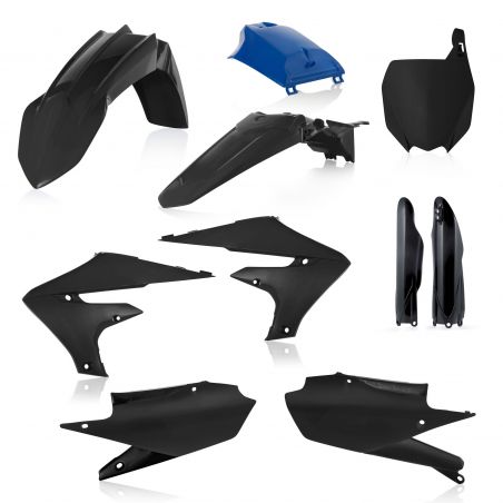 0023631.714 FULL PLASTIC KIT PER YAMAHA 714 - Black/blue YAMAHA YZ 250 F 2019-2023 Acerbis