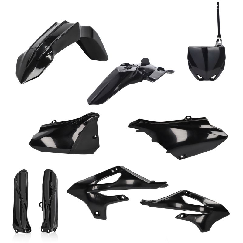 0024930.090 FULL PLASTIC KIT PER YAMAHA 090 - Nero YAMAHA YZ 85 2022-2024 Acerbis