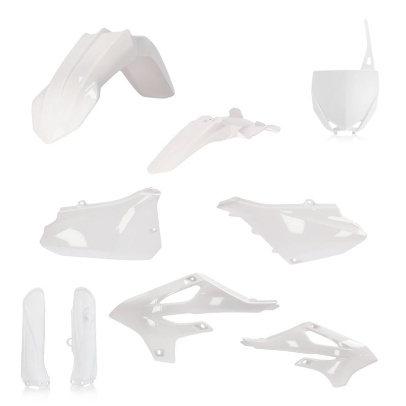 0024930.030 FULL PLASTIC KIT PER YAMAHA 030 - Bianco YAMAHA YZ 85 2022-2024 Acerbis