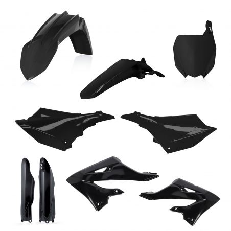0024929.090 FULL PLASTIC KIT PER YAMAHA 090 - Nero YAMAHA YZ 125 2022-2024 Acerbis