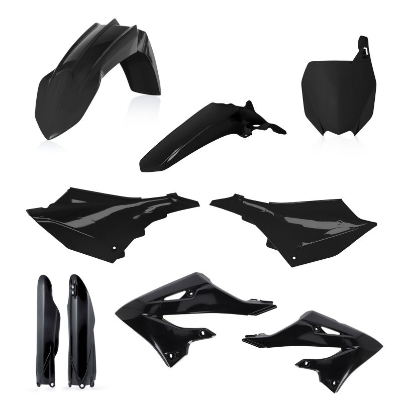 0024929.090 FULL PLASTIC KIT PER YAMAHA 090 - Nero YAMAHA YZ 250 2022-2024 Acerbis
