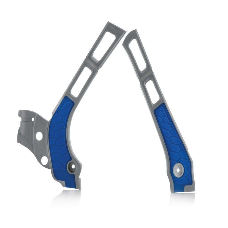 0021669.218 PARATELAIO X-GRIP PER YAMAHA 218 - Argento/Blu YAMAHA WR 250 2T 2006-2021 Acerbis