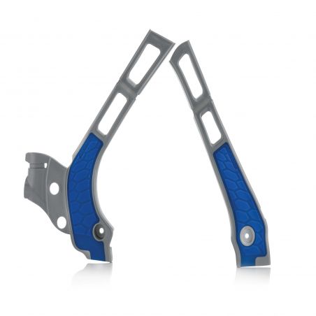 0021669.218 PARATELAIO X-GRIP PER YAMAHA 218 - Argento/Blu YAMAHA WR 250 2T 2006-2021 Acerbis