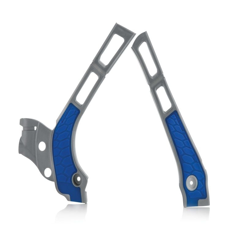 0021669.218 PARATELAIO X-GRIP PER YAMAHA 218 - Argento/Blu YAMAHA YZ 250 2006-2024 Acerbis