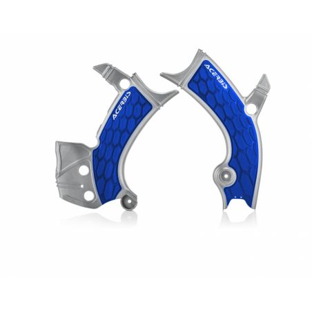0023093.218 PARATELAIO X-GRIP PER YAMAHA 218 - Argento/Blu YAMAHA WR 450 F 2019-2023 Acerbis