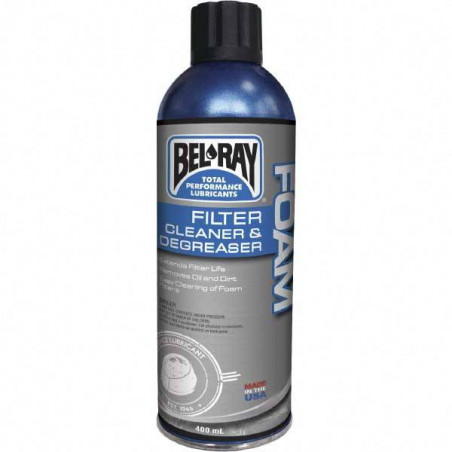 05991806 - BEL-RAY FOAM FILTER CLEANER & DEGREASER - PULITORE FILTRI ARIA IN SCHIUMA 355 ML - 