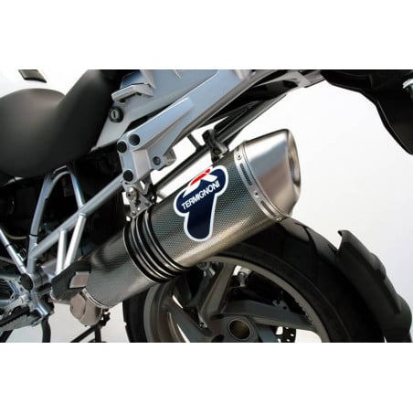 SILENCIEUX EN ACIER INOXYDABLE CARBONE BMW R 1200 GS 2010-2012