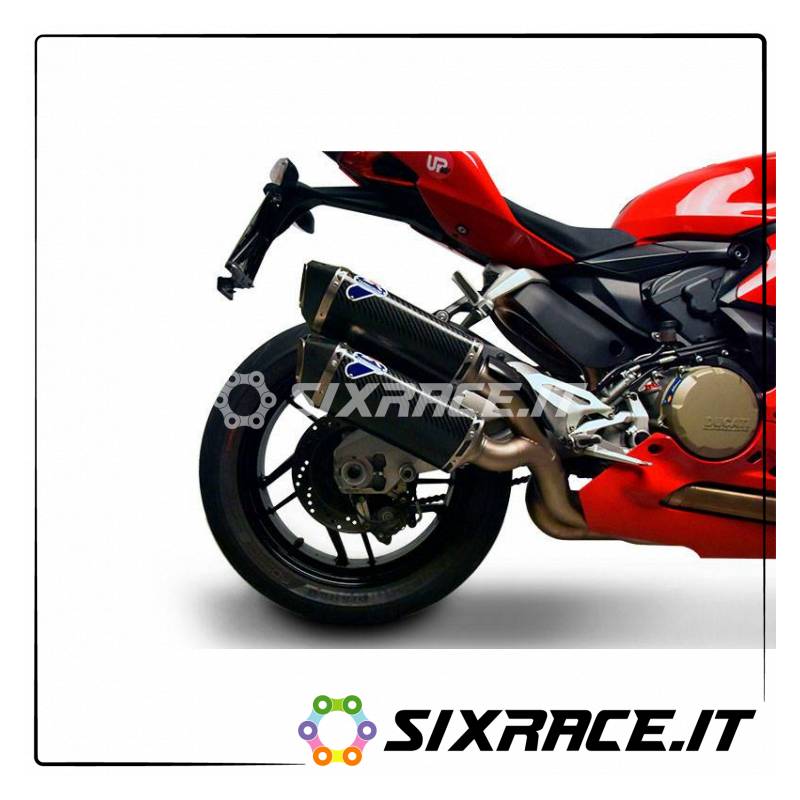 COPPIA SILENZIATORI INOX CARBONIO DUCATI PANIGALE 959 2016-2018