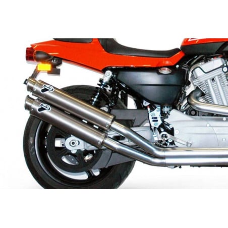 COPPIA SILENZIATORI INOX CARBONIO H-D XR 1200 R 2000-2000