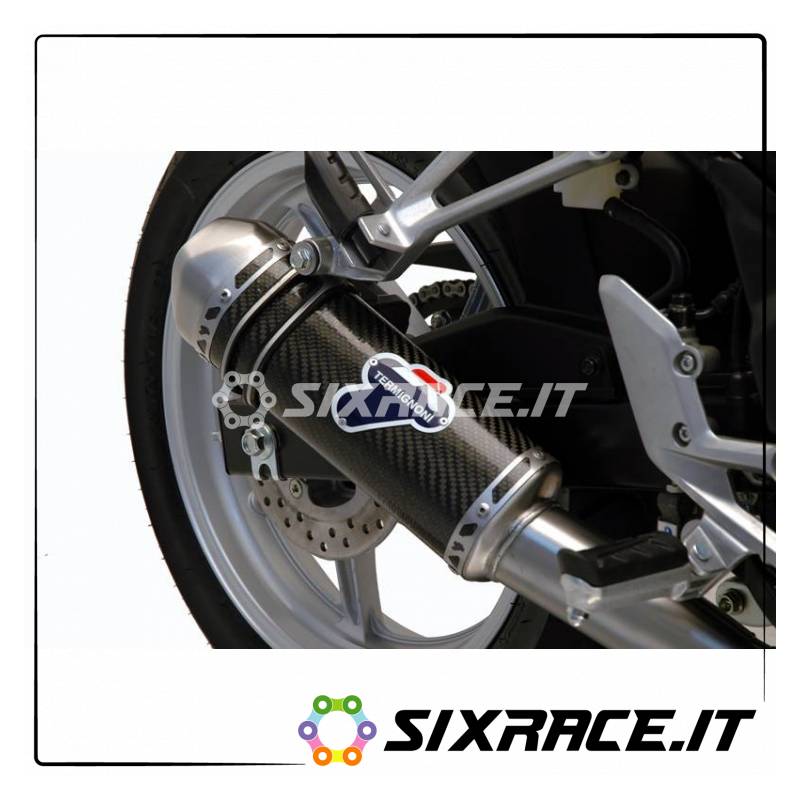 SILENZIATORE ST. STEEL INOX CARBONIO HONDA CBR 250R 2012-2013