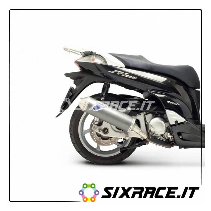 SILENZIATORE ROUND INOX CARBONIO HONDA SH300 2007-2016