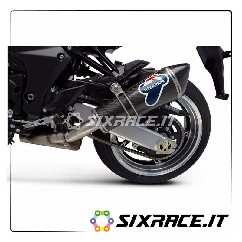 COPPIA SILENZIATORI CONICAL INOX CARBONIO KAWASAKI Z 1000 2010-2014