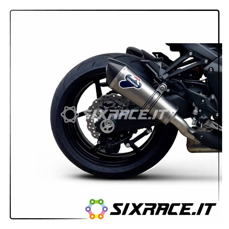 COPPIA SILENZIATORI CONICAL INOX TITANIO KAWASAKI Z 1000 2010-2014