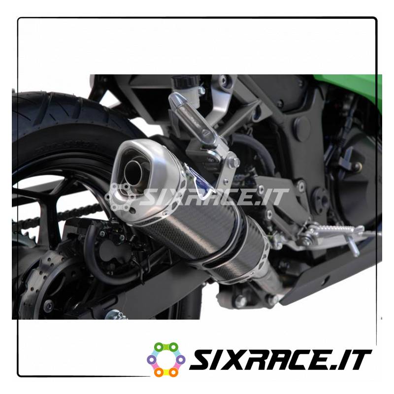 SILENCIEUX DE STATION ACIER ACIER CARBONE KAWASAKI NINJA 300R 2012-2015