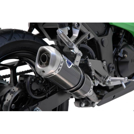 SILENCIEUX DE STATION ACIER ACIER CARBONE KAWASAKI NINJA 300R 2012-2015