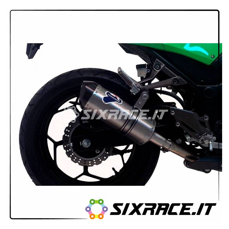 SILENZIATORE CARBONIO INOX CARBONIO KAWASAKI NINJA 300R 2012-2015