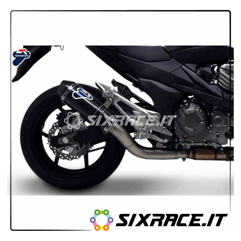 SILENZIATORE CARBONIO INOX CARBONIO KAWASAKI Z800 e 2013-2016