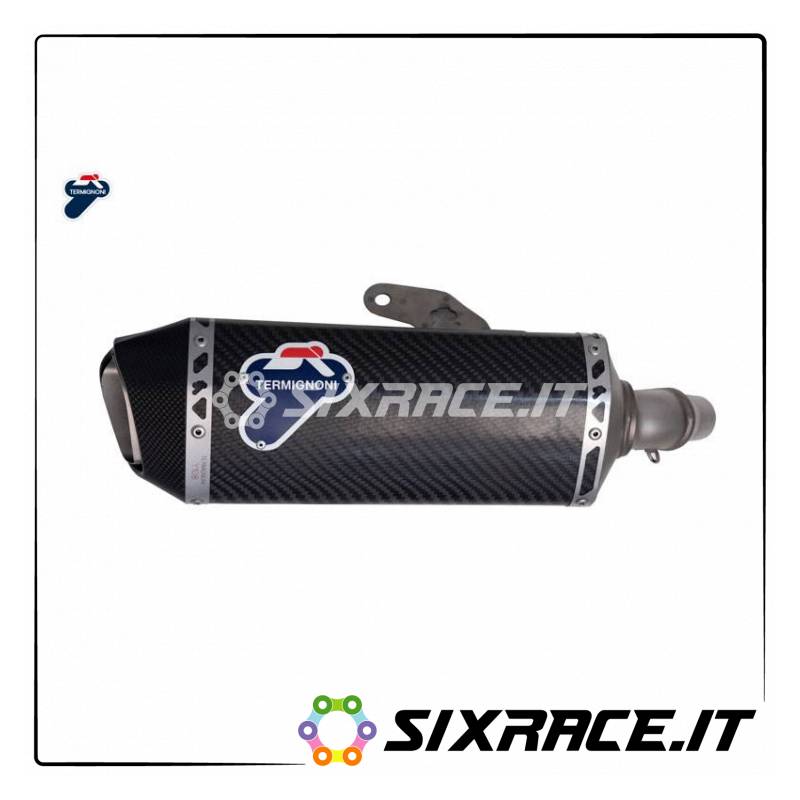 SILENZIATORE INOX CARBONIO YAMAHA YZF R3 2015-2018