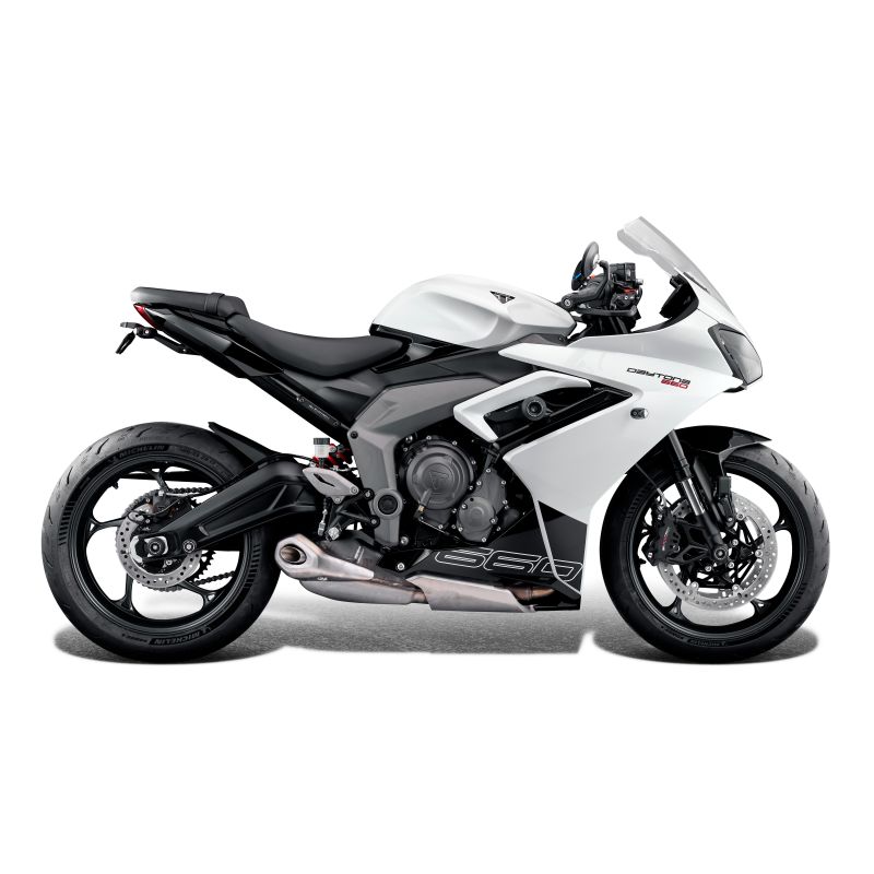 PRN013712-015348-03 Kit de protection de fourche avant et arrière Triumph Daytona 660 2024+ Evotech-