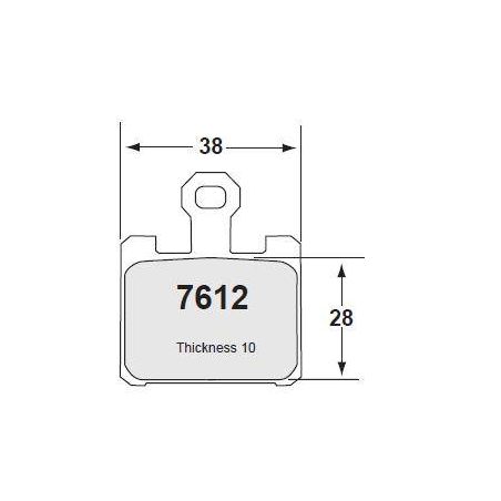 7612.05.10.94 Mescola 05 - pista KAWASAKI ZZR 1400 1400 2006 2016 FASTER96