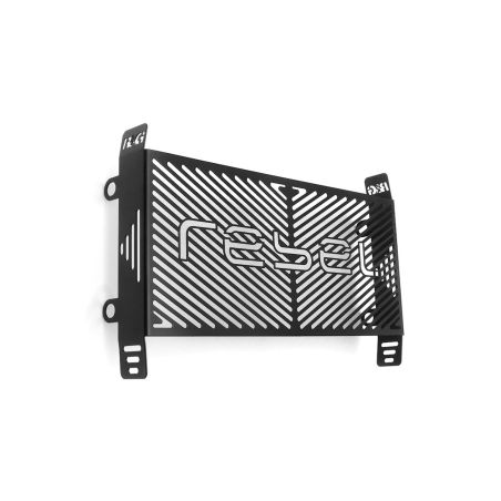 RGBRG0024BK Griglia Radiatore con Marchio - Inox HONDA Rebel 500 (CMX) 500 2017 2025 FASTER96 by RG