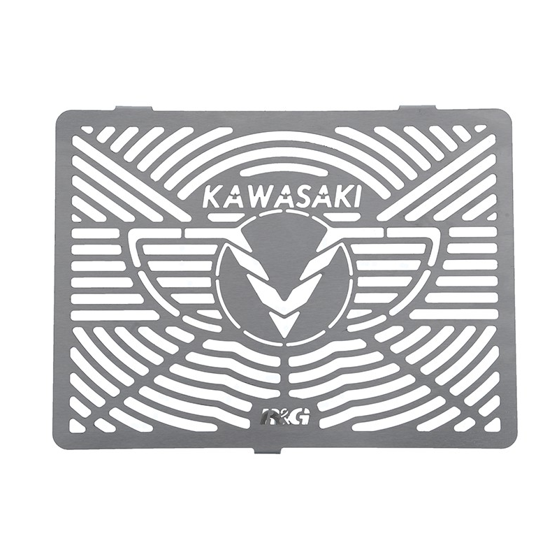 RGBRG0001SS Griglia Radiatore con Marchio - Inox KAWASAKI Vulcan 650 S 650 2015 2025 FASTER96 by RG