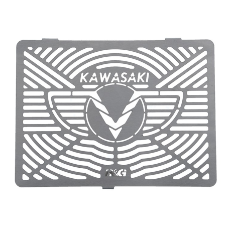 RGBRG0001SS Griglia Radiatore con Marchio - Inox KAWASAKI Vulcan 650 S 650 2015 2025 FASTER96 by RG