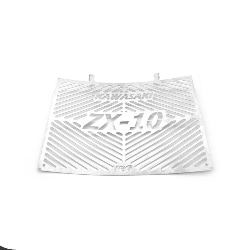 RGBRG0029SS Griglia Radiatore con Marchio - Inox KAWASAKI ZX-10RR 1000 2021 2024 FASTER96 by RG