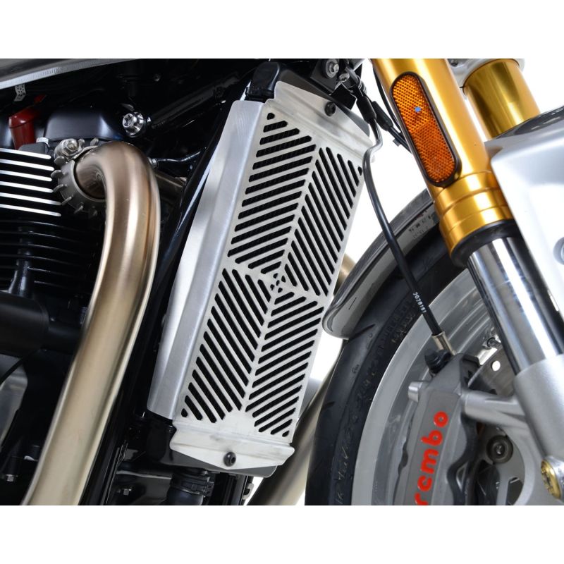 RGSRG0047SS Griglia Radiatore Acqua - Inox TRIUMPH Thruxton 1200 R 1200 2016 2023 FASTER96 by RG