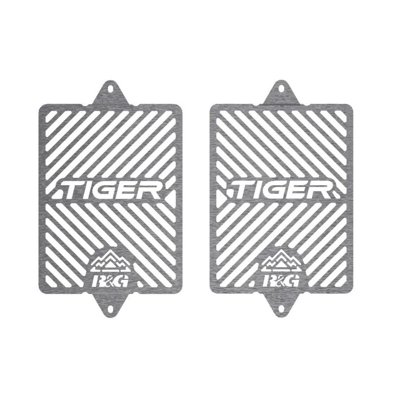 RGBRG0030SS Griglia Radiatore con Marchio - Inox TRIUMPH Tiger 850 Sport 888 2021 2024 FASTER96 by R