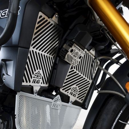 RGSRG0084SS Griglia Radiatore Acqua - Inox TRIUMPH Tiger 850 Sport 888 2021 2024 FASTER96 by RG