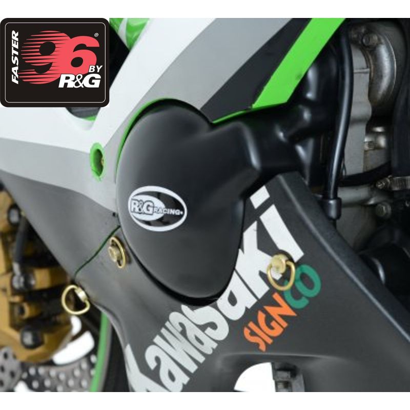 RGECC0057BK Protezione motore lato sinistro - 2 KAWASAKI ZX-6RR 600 2005 2006 FASTER96 by RG