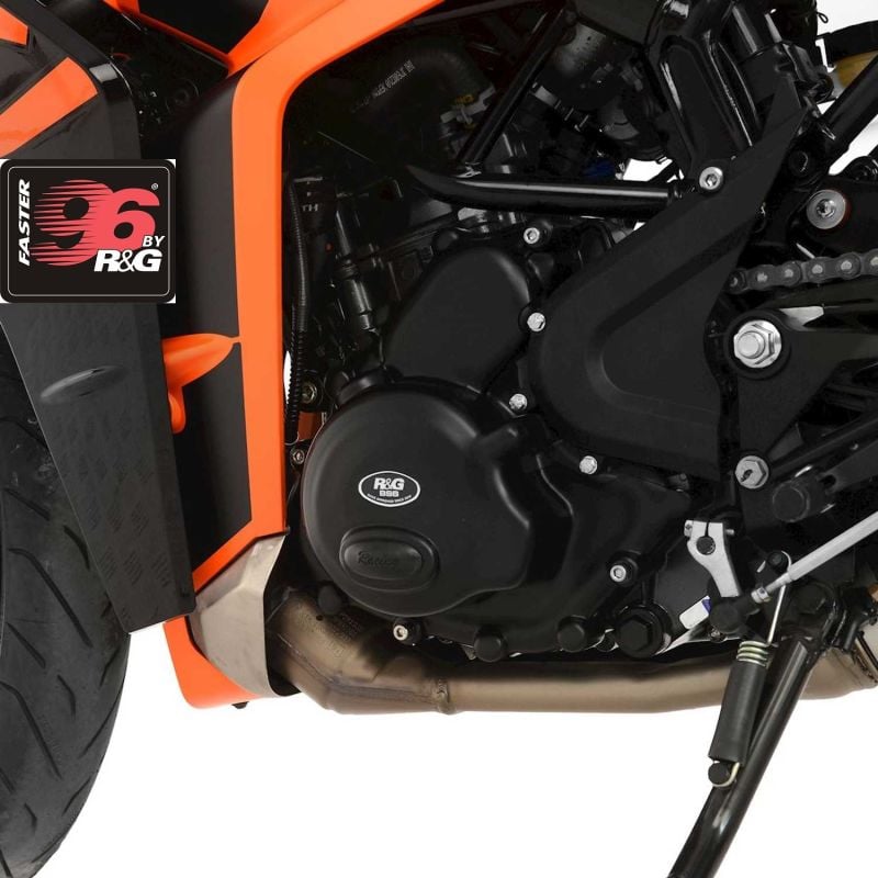 RGECC0263R Protezione motore Corsa lato sinistro KTM RC 390 390 2022 2024 FASTER96 by RG