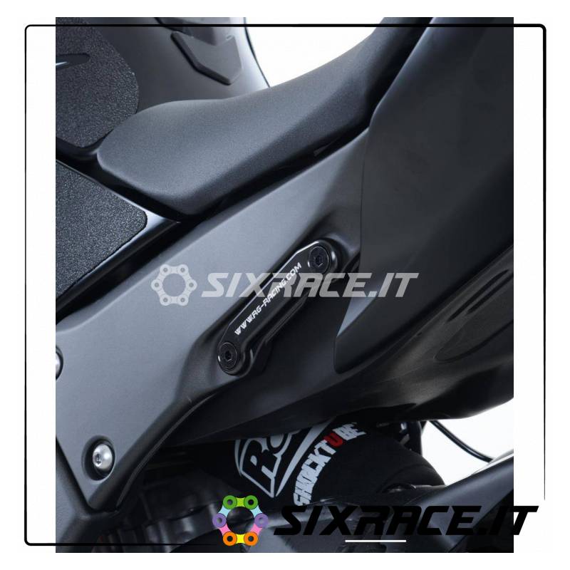Placchette copri fori poggiapiedi posteriori (pezzo singolo) Kawasaki ZX10-R 1