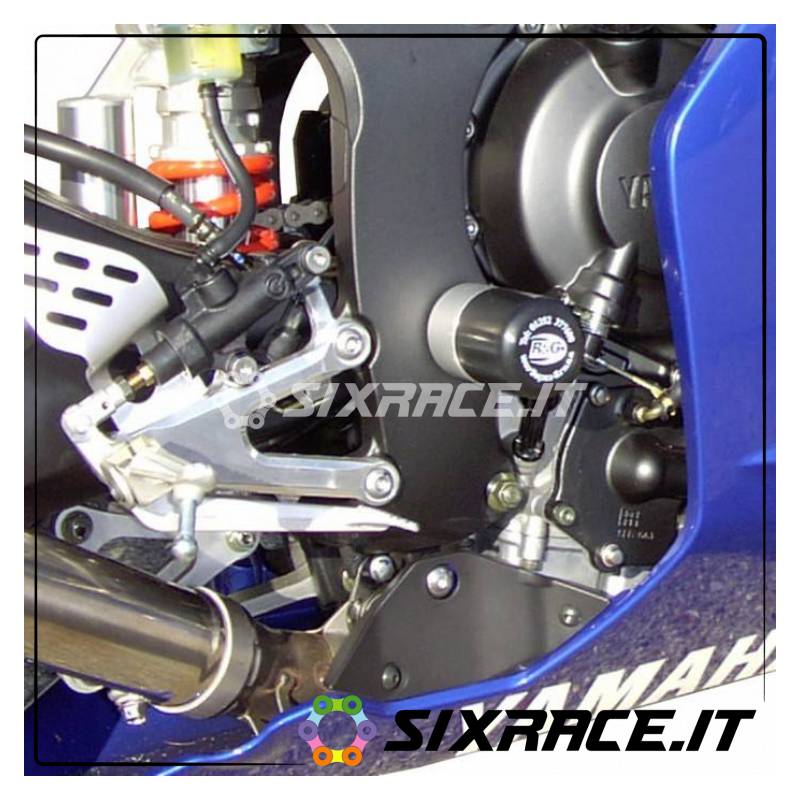 Coussinets de cadre / protecteurs - Baisses Yamaha Yzf-R6 03-05 (Pivot pour bras oscillant)