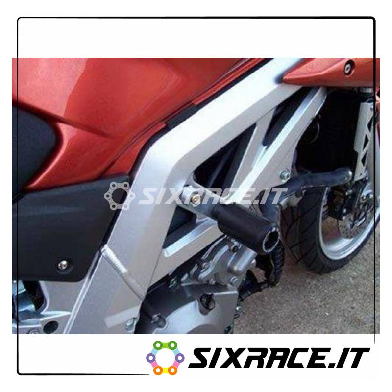 Tampons / protecteurs de cadre - Suzuki SV1000 K3-K5 (blocs argentés)