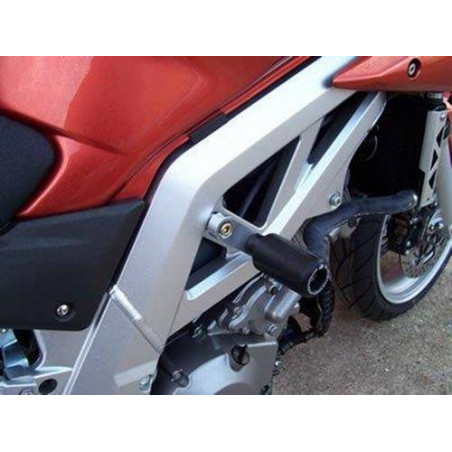 Tampons / protecteurs de cadre - Suzuki SV1000 K3-K5 (blocs argentés)