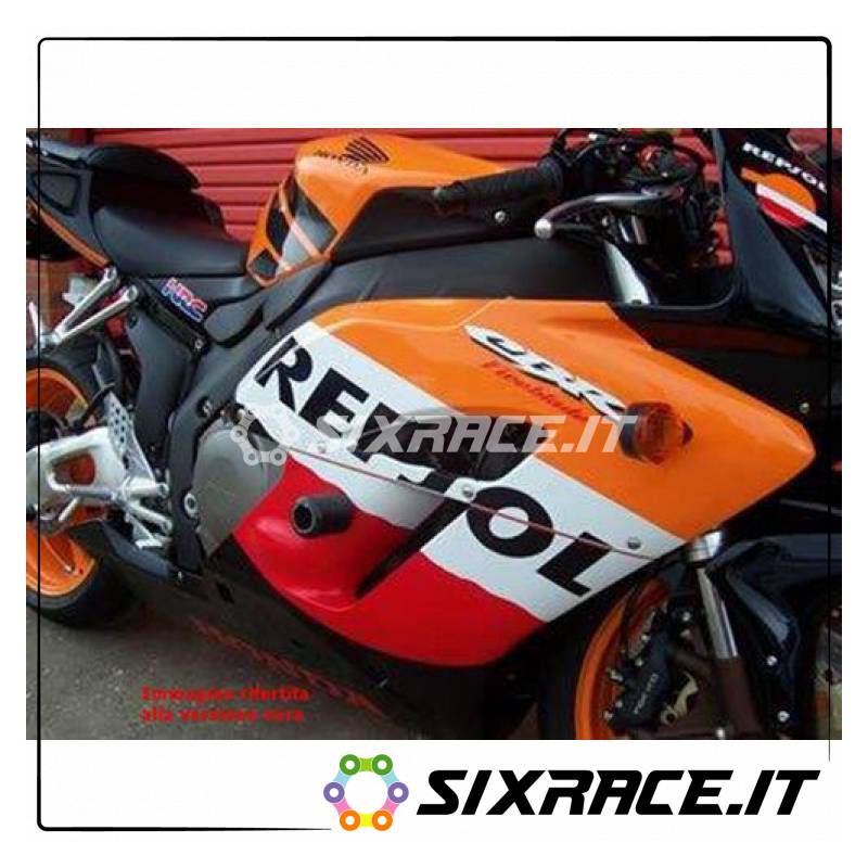 Tamponi / protezioni telaio - Honda CBR1000RR 04-07 (WHITE)